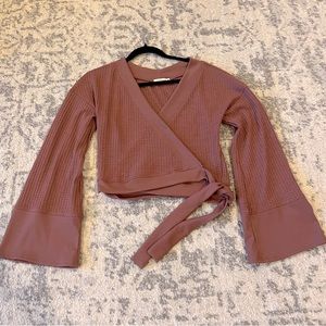 ILLA ILLA Mauve Wrap Crop Top